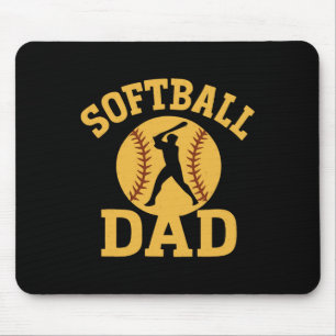 Funny Softll Dad Father's Day For Sports Fan Mouse Mat