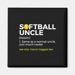 Funny Softll Uncle Definition Niece's Biggest Fan  Magnet