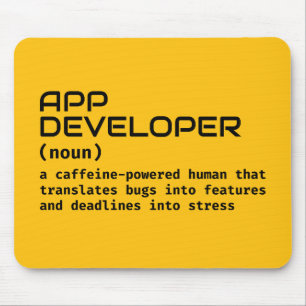 Funny Software Developer Desk Pad Mouse Mat