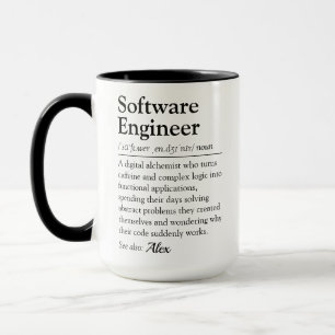 Funny Software Engineer Dictionary Definition Mug