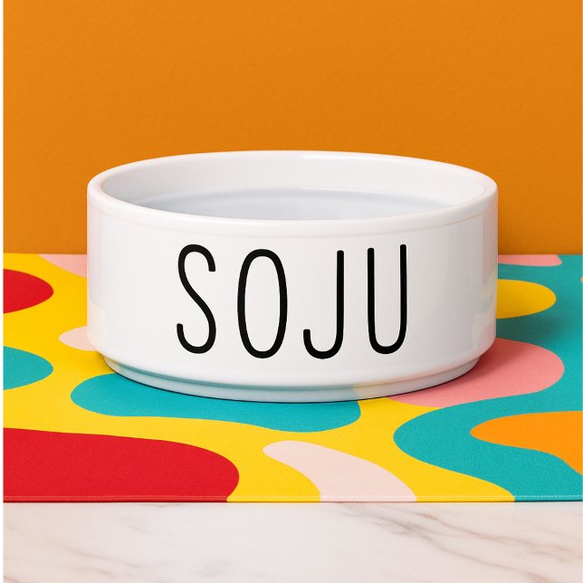 Funny Soju Dog Bowl (Funny Soju Dog Bowl for Water
)