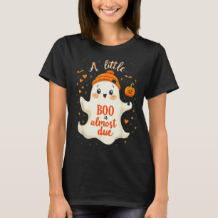 Funny Soky Pregnancy A Little Boo Is Almost Due Ha T-Shirt
