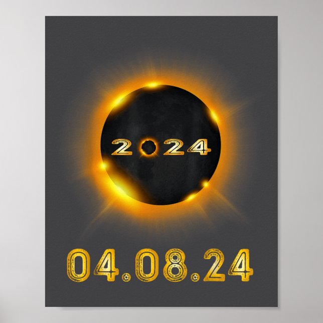 Funny Solar Eclipse 04 08 24 Poster (Front)