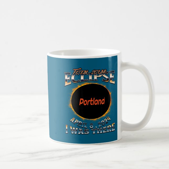 Funny Solar Eclipse Portland Indiana There Coffee Mug (Right)