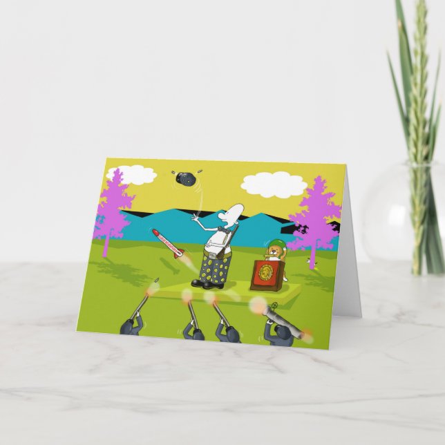 Funny soldier congratulations card (Front)