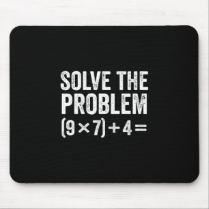 Funny Solve The Problem 67 Meme Six Seven Mouse Mat