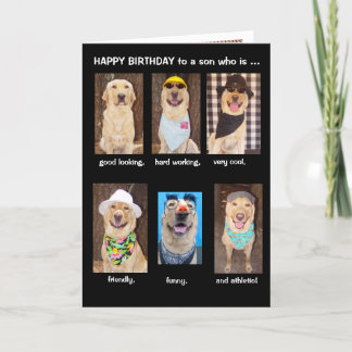 Funny Son Birthday Card