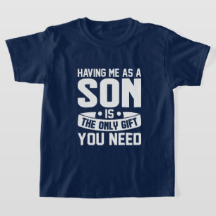 Funny son gift word art T-Shirt