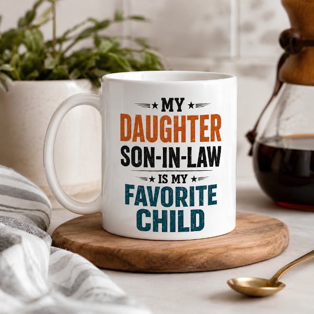 Funny Son in Law Favourite Child Coffee Mug (Creator Uploaded)