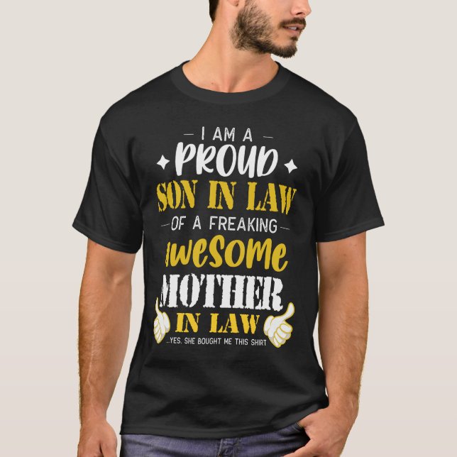 Funny Son In Law Gift T-Shirt (Front)