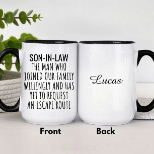 Funny Son In Law Quote Personalized Mug