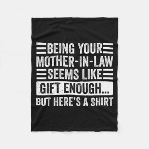Funny Son In Law Sarcastic Humor Quote From Mother Fleece Blanket