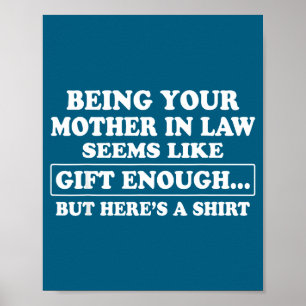 Funny Son In Law Sarcastic Humor Quote From Mother Poster