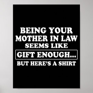 Funny Son In Law Sarcastic Humour Quote From Mothe Poster