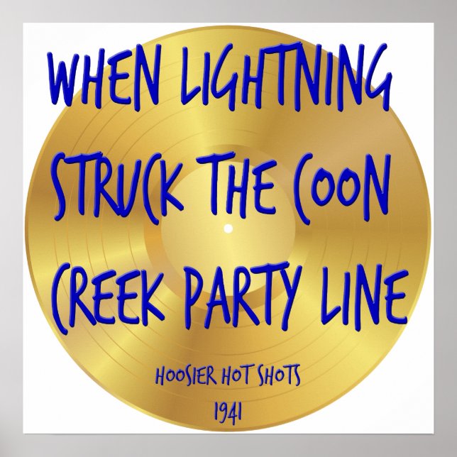 Funny Song Titles Old School Classic Redneck Music Poster (Front)