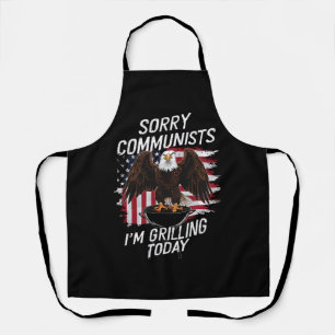 Funny Sorry Communists I'm Grilling Today Apron