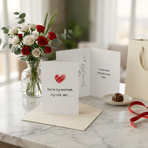 Funny Soulmate Valentine's Card – Spider Killer