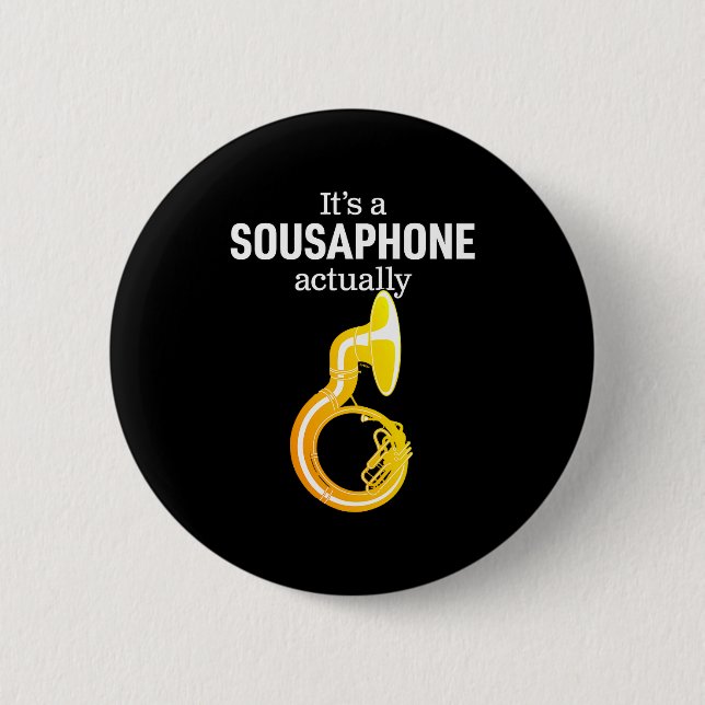 Funny Sousaphone Humor For Proud Sousaphonist Marc 6 Cm Round Badge (Front)