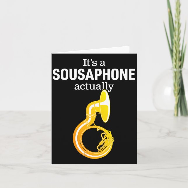 Funny Sousaphone Humor For Proud Sousaphonist Marc Card (Front)