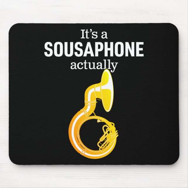 Funny Sousaphone Humor For Proud Sousaphonist Marc Mouse Mat (Front)