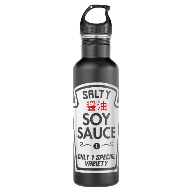 Funny Soy Sauce Group Condiments Halloween Costume 710 Ml Water Bottle (Front)