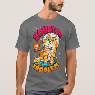 Funny Space Astronaut Cat Gifts Men Women Kids Cat T-Shirt
