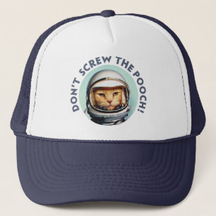 Funny Space Cat Trucker Hat