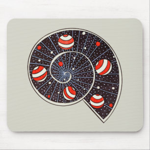 Funny Space Galaxy Planets Starry Sky Mouse Mat