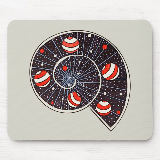 Funny Space Galaxy Planets Starry Sky Mouse Mat (Front)
