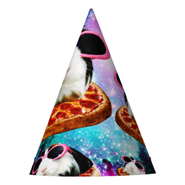 Funny space guinea pig party hat (Front)