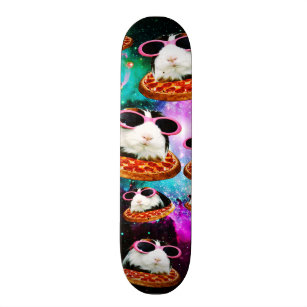 Funny space guinea pig skateboard