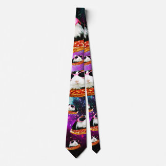 Funny space guinea pig tie