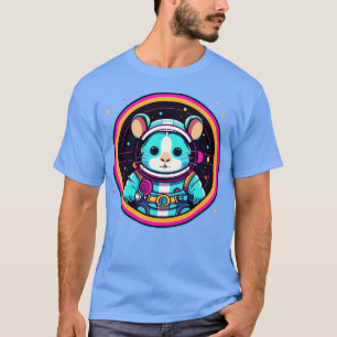 Funny Space Hamster Cute Galaxy Astronaut Animals T-Shirt