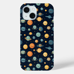Funny Space Pattern iPhone 15 Case