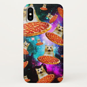 Funny space pizza cat Case-Mate iPhone case