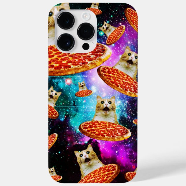 Funny space pizza cat Case-Mate iPhone case (Back)