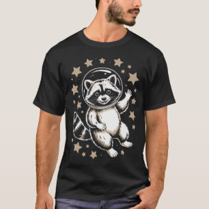 Funny Space Racoon Racoon Astronomy T-Shirt