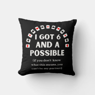 Funny Spades I Got Six And A Possible Playing Card Cushion