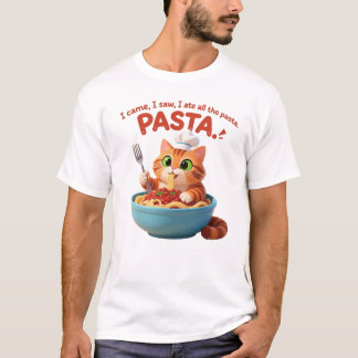 Funny Spaghetti Cat T-Shirt