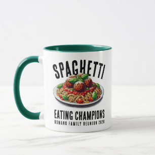 Funny Spaghetti Eating Champions Family Reunion Mug