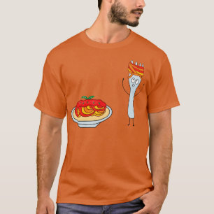 Funny Spaghetti With Fork T-Shirt