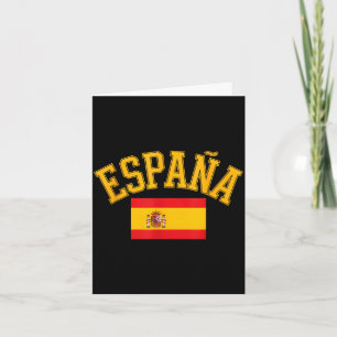 Funny spain flag saying españa country love Funny  Card
