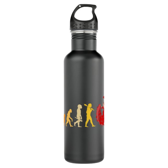 Funny Spanish Dance Evolution Flamenco  710 Ml Water Bottle (Front)