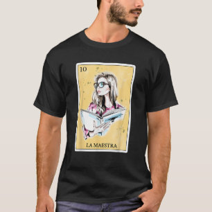 Funny Spanish Mexican Bingo Gifts for Teacher La M T-Shirt