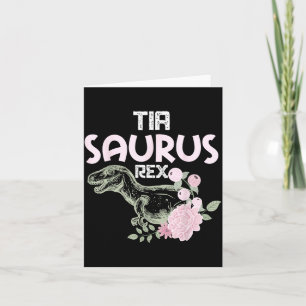 Funny Spanish Mothers Day Auntie Gift _ Tia Saurus Card