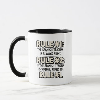 Funny Spanish Teacher Quote Mug