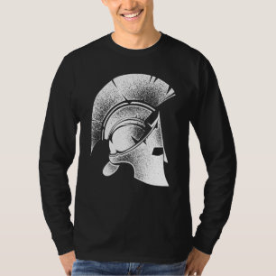 Funny Spartan Greek Helmet Cute Gladiator Men Wome T-Shirt