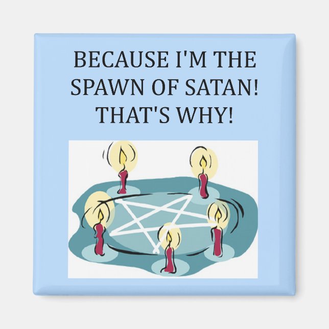 funny spawn of satan magnet (Front)