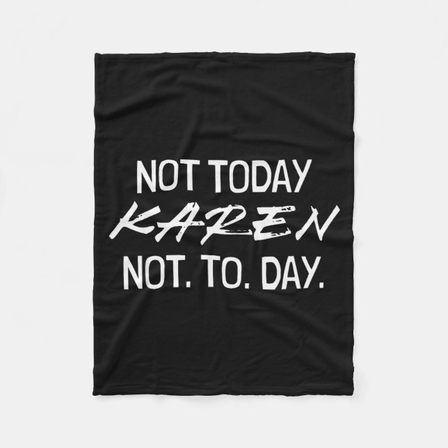 Funny Speak To The Manager Shhh Karen Not That Kar Fleece Blanket (Front)