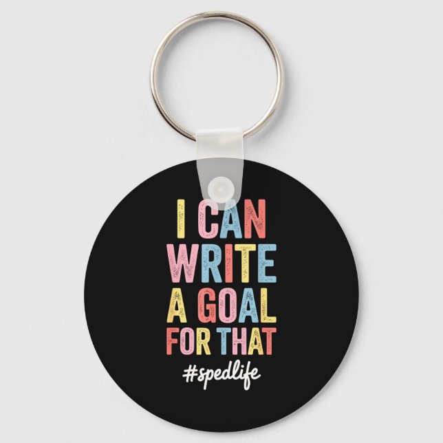 Funny Special Education Design For Men Women Sped  Key Ring (Front)